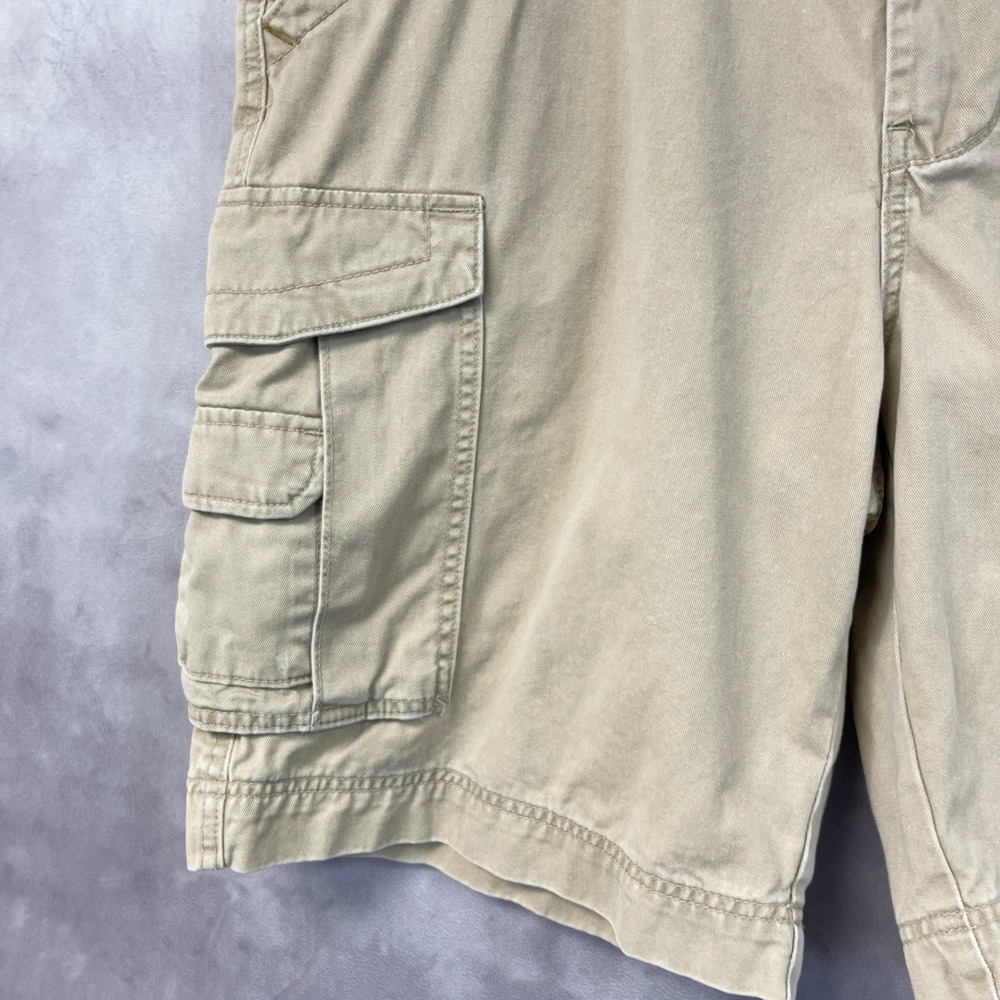Y2K Unionbay Cargo Shorts Mens 38 Cotton Twin Palm Skater Gorpcore Street Retro - Picture 4 of 16